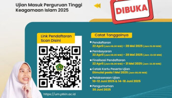 Pendaftaran UM-PTKIN 2025 Dibuka, IAIN SAS Babel Sediakan 14 Prodi, Ini Cara Daftar dan Jadwalnya