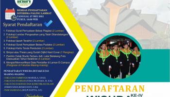 Pengumuman Pendaftaran Wisuda Ke-IV 2021