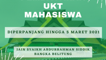 Perpanjangan Waktu Pembayaran UKT Semester Genap TA 2020/2021