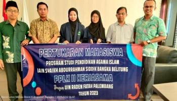 Perdana,  Mahasiswa Prodi PAI IAIN SAS Babel Ikuti Program Pertukaran Mahasiswa dengan UIN Raden Fatah Palembang