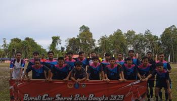 Piala Bupati Cup, Tim Sepak Bola IAIN SAS Babel Menang Tipis 1-0 Atas Tim Bukit Kijang