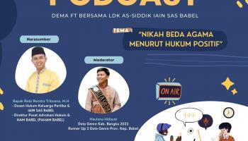 Dema Fakultas Tarbiyah Gelar Podcast, Angkat Isu Nikah Beda Agama