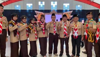 Kontingen Pramuka IAIN SAS Babel Ikuti Pembukaan PWN PTK  XV  Se- Indonesia di Jakabaring Spot Center Palembang