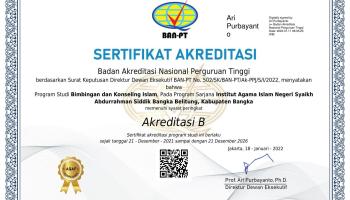 Prodi BKI IAIN SAS Babel Kembali Raih Akreditasi B dari BAN-PT