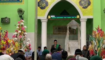 Puncak Maulid, KKN IAIN SAS Babel Kelompok 17,18 dan Warga Semarakkan Malam Maulid di Desa Tanjung Rusa