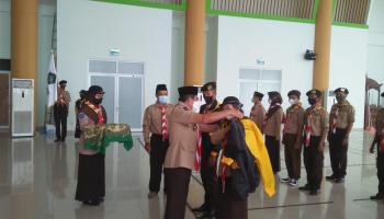 Pramuka IAIN SAS Babel Ikut Partisipasi di Perkemahan Wirakarya Nasional 2021 di Palembang