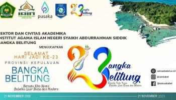 Selamat Hari Jadi Ke - 23  Provinsi Bangka Belitung