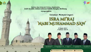 Selamat Memperingati Isra Mi'raj Nabi Muhammad SAW
