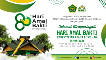 Ucapan Hari Amal Bakti Kementerian Agama RI ke - 80 Tahun 2026