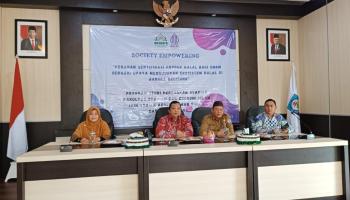 UMKM Di Bangka Selatan Antusias Ikuti Sosialisasi Produk Halal Dari Prodi Perbankan Syariah IAIN SAS Babel