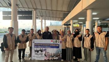 Wakil Rektor II IAIN SAS Babel Lepas Keberangkatan 12 Mahasiswa  PPLK -  KKN Intergratif Internasional Ke Thailand