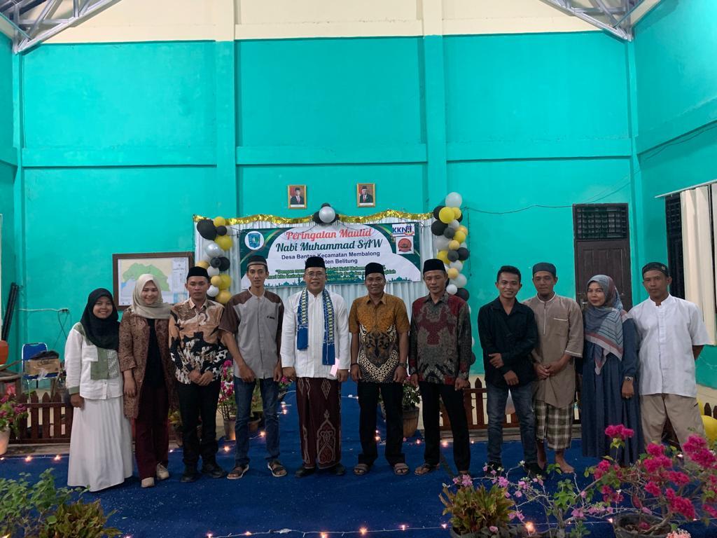 Tauladani Akhlak Rasulullah, Mahasiswa KKN IAIN SAS Babel Adakan Perayaan Maulid Nabi Muhammad SAW