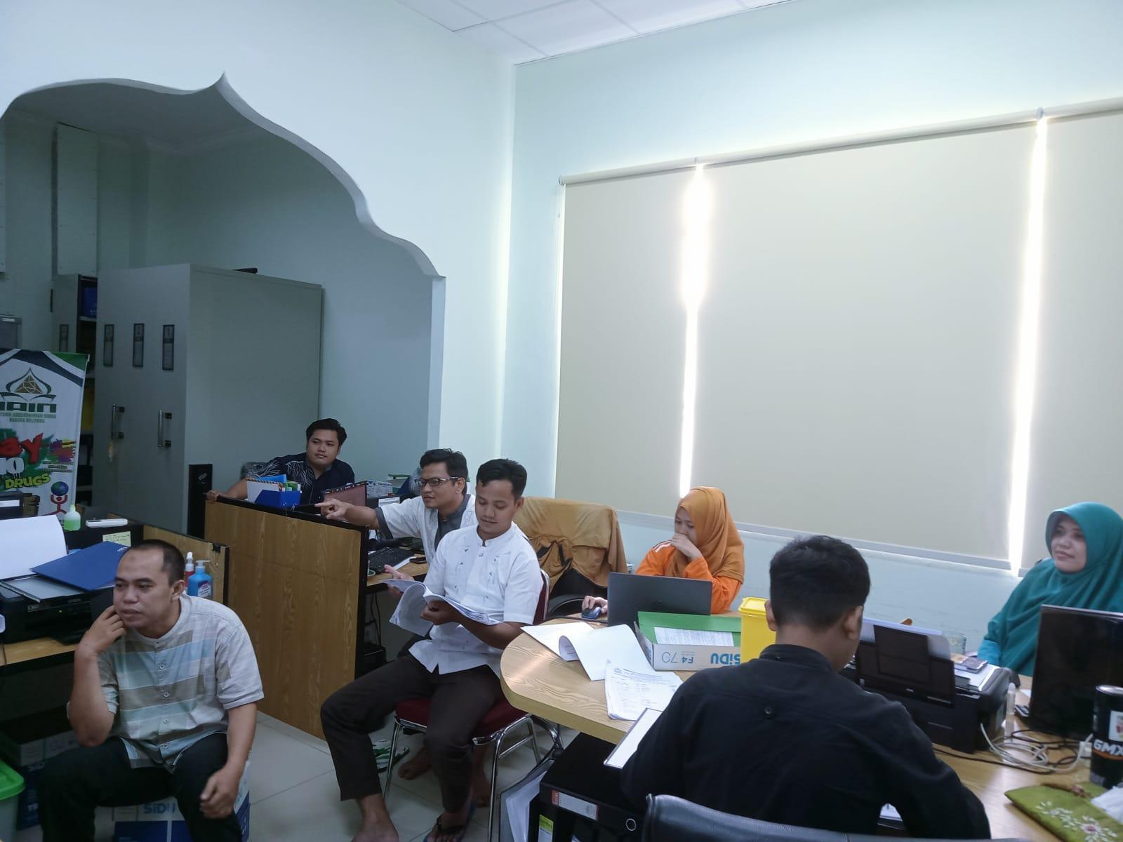 Tim Analis Kepegawaian IAIN SAS Bangka Belitung Lakukan Pendampingan Pendataan Pegawai Non ASN