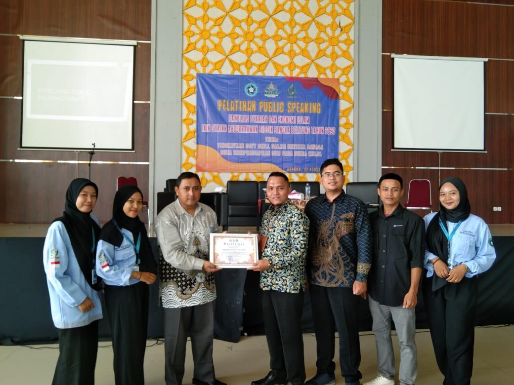 Tingkatkan Kemampuan Komunikasi, Dema FSEI IAIN SAS Babel Gelar Pelatihan Publik Speaking