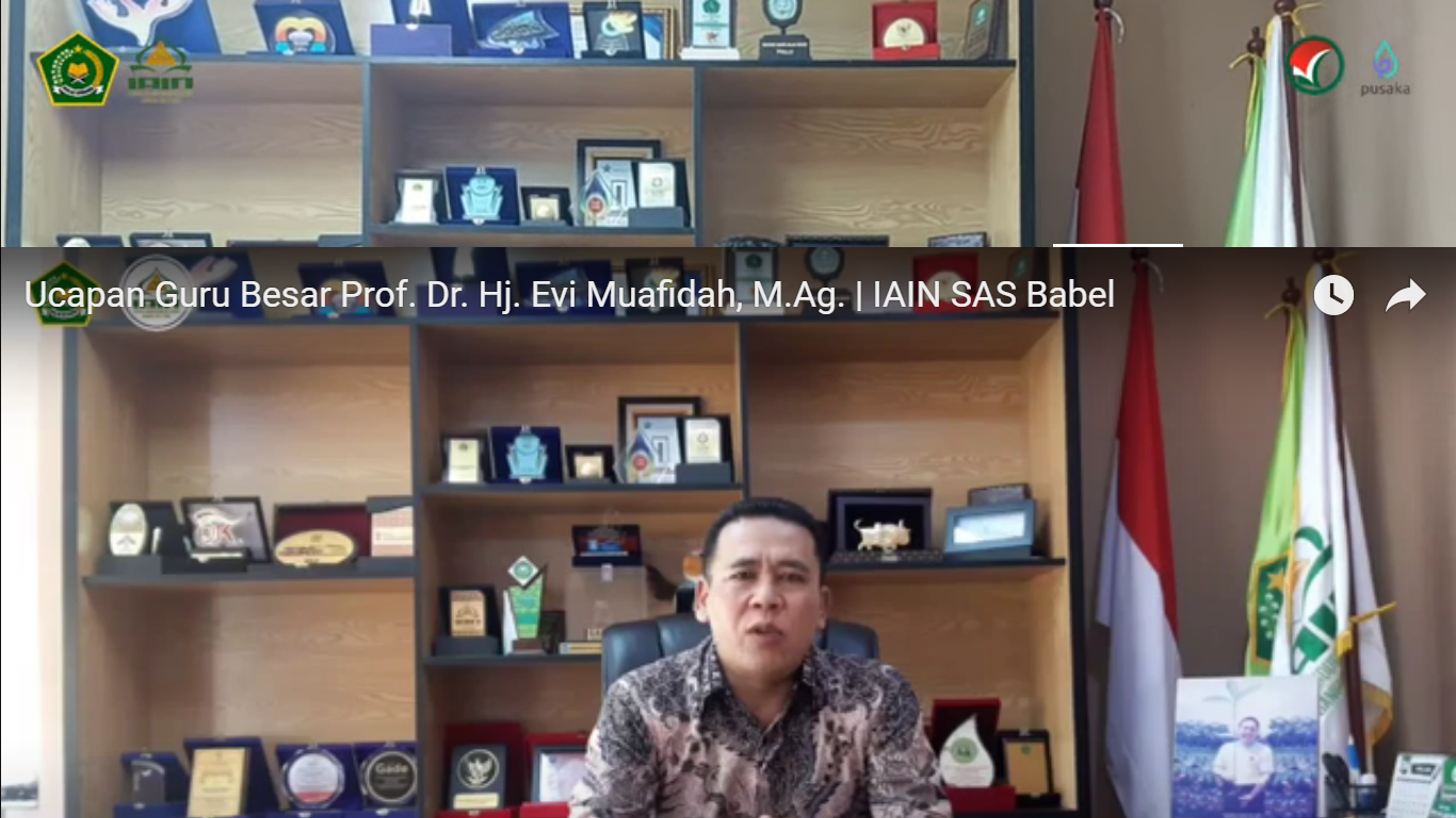 Ucapan Guru Besar Prof. Dr. Hj. Evi Muafidah, M.Ag