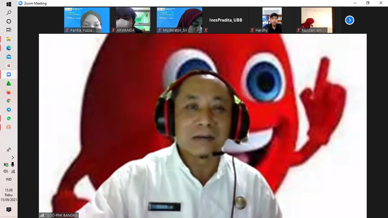 UKK KSR PMI Unit IAIN SAS Babel adakan Webinar Donor Darah  pada masa pandemi COVID-19