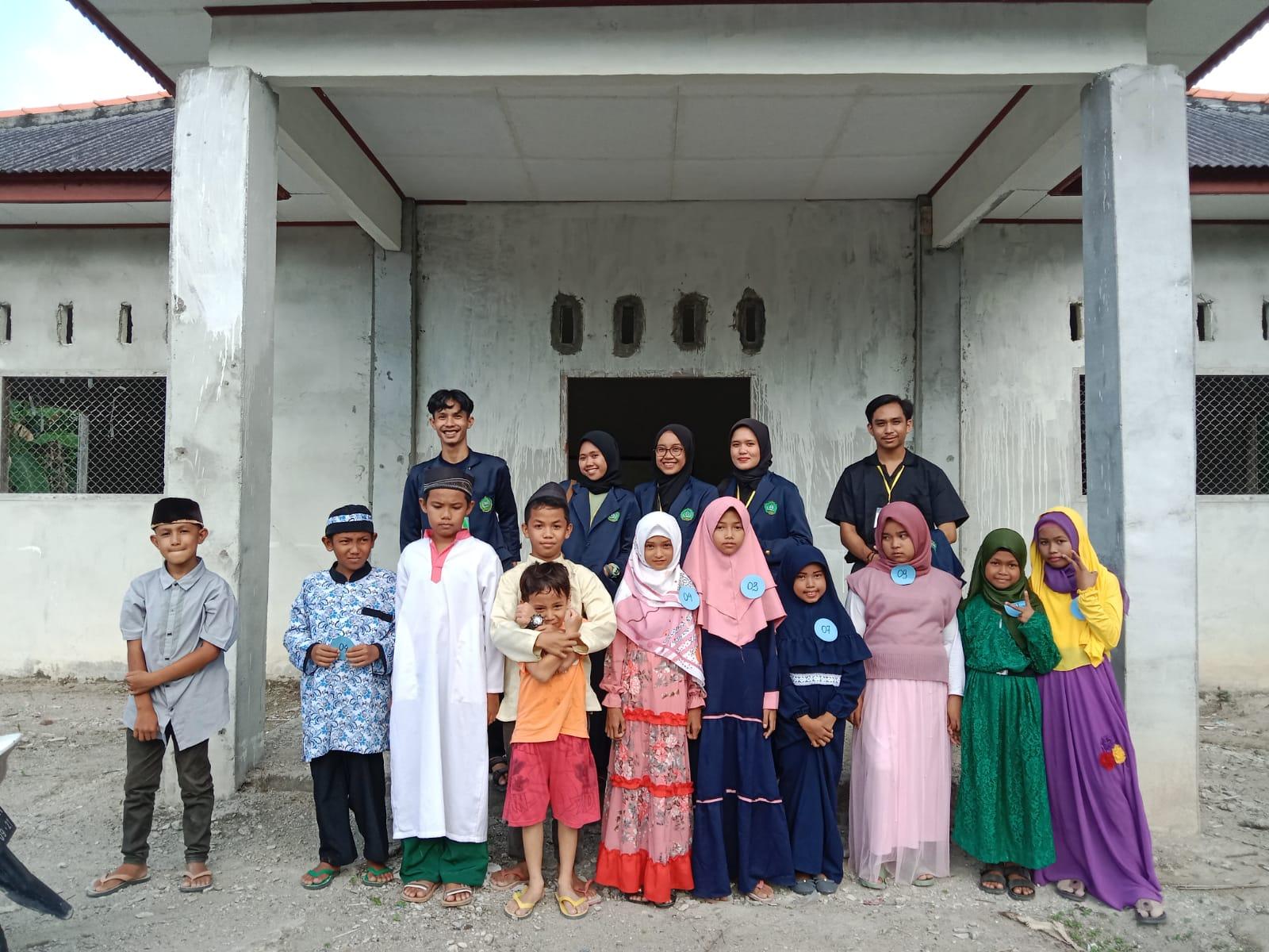 Peserta KKN IAIN SAS Bangka Belitung  Kerjasama dengan Takmir Masjid Al- Muttaqin Adakan Gebyar Maulid Nabi